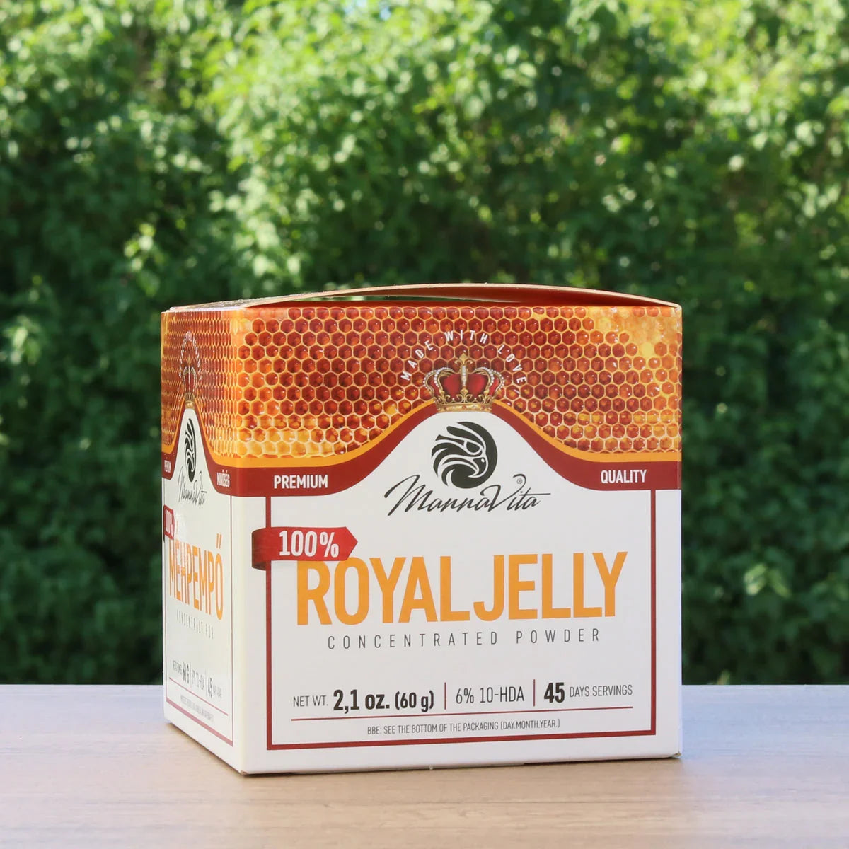 Concentrated Royal Jelly POWDER with 6% 10-HDA content • 60 g - Mannavita