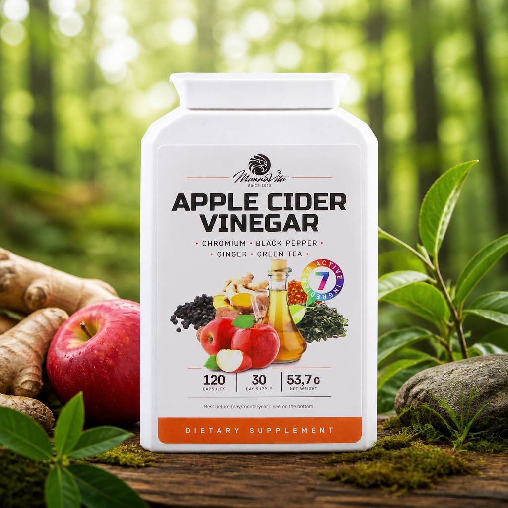 Mannavita Apple Cider Vinegar complex with Chromium • 120 capsules