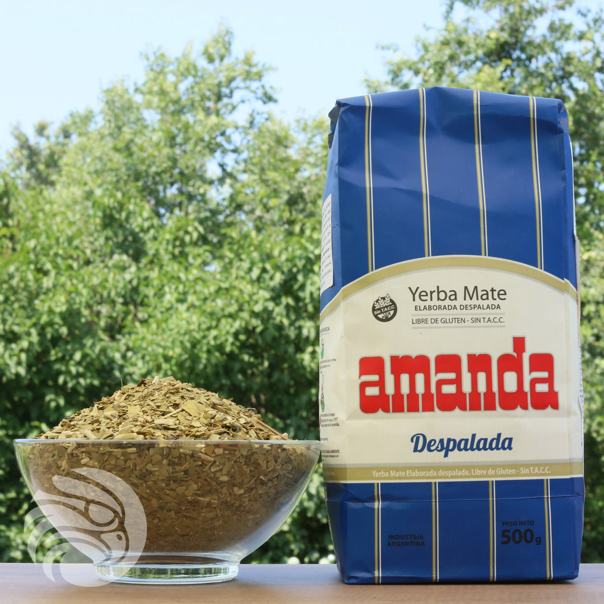 Amanda yerba mate tea • Without stems - Sin palo • 500 g