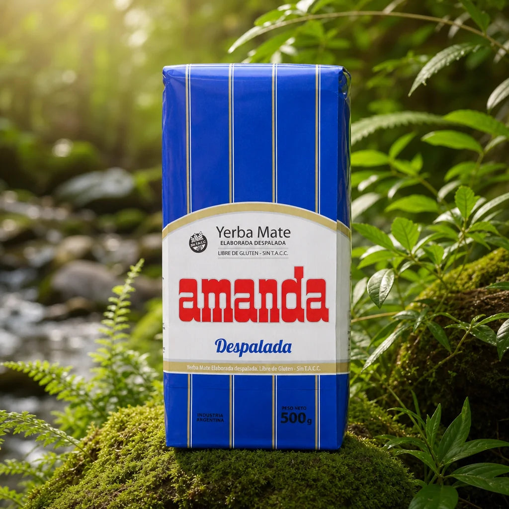 Amanda yerba mate tea • Without stems - Sin palo • 500 g