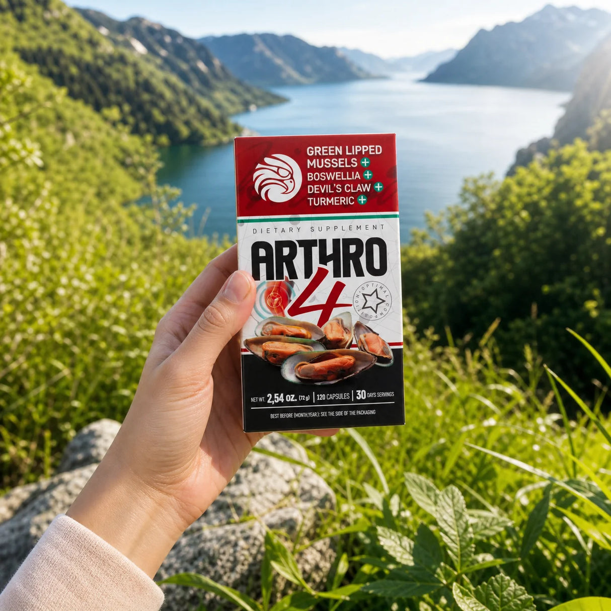 ARTHRO4 • Joint + cartilage complex • with Green-lipped mussel • 120 capsules