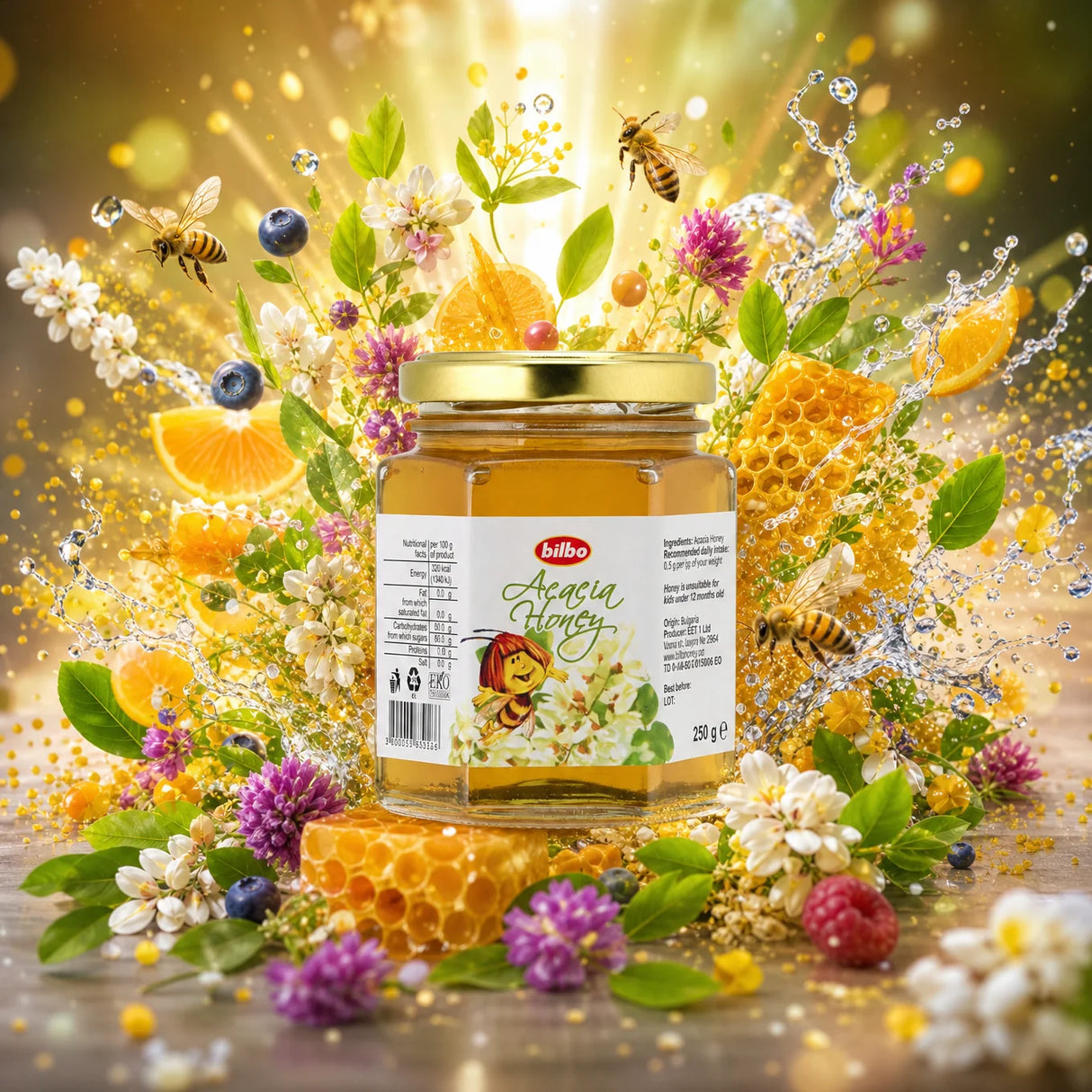 Bilbo raw Linden honey • 250 g