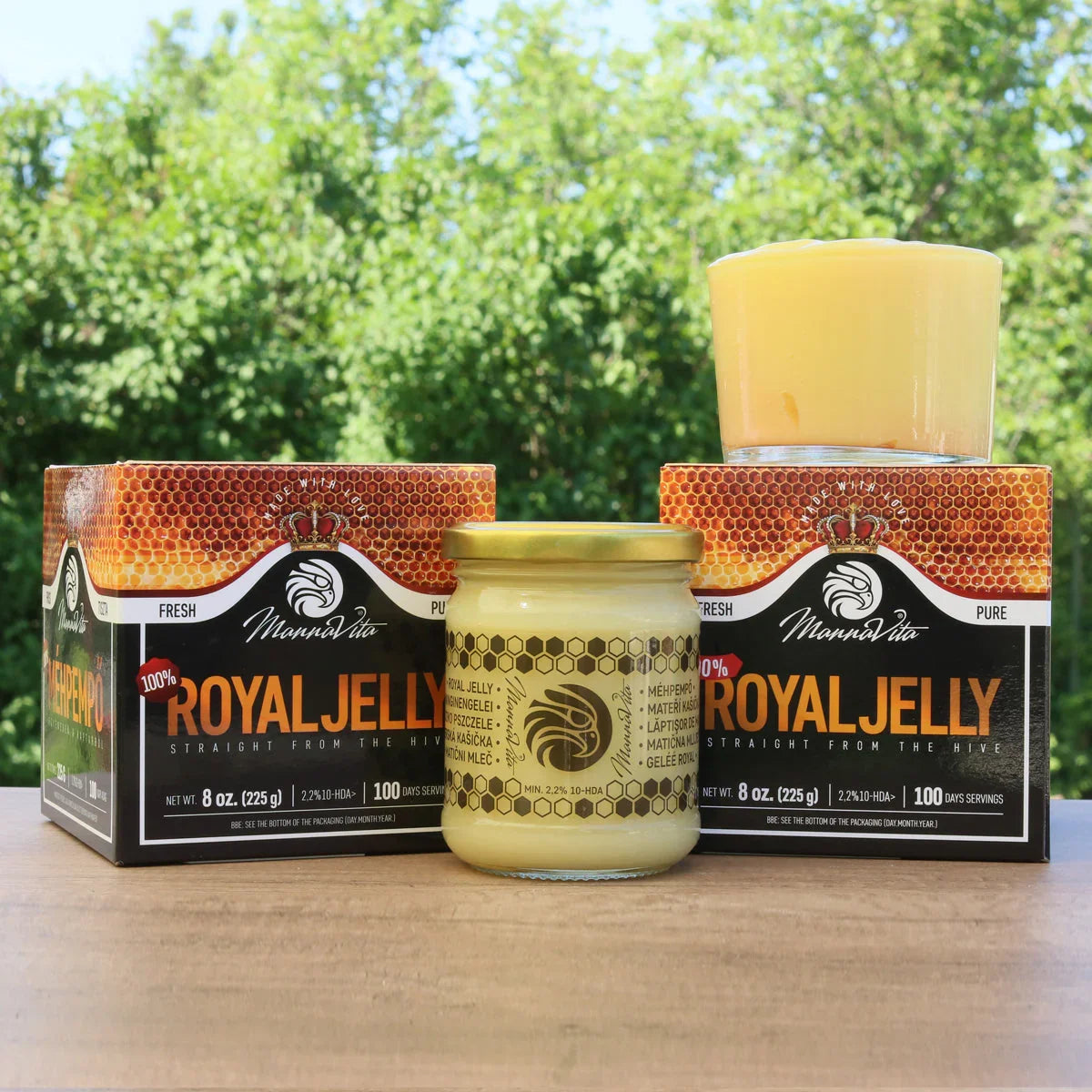 Mannavita fresh pure royal jelly • 2.2% 10-HDA • 225g - Mannavita