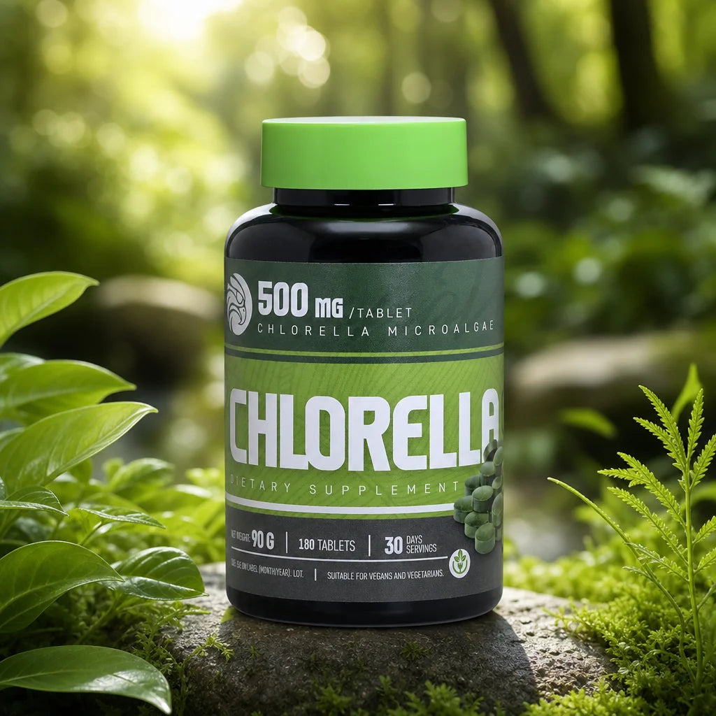 Mannavita Chlorella 500 mg tablets • 180 pcs.