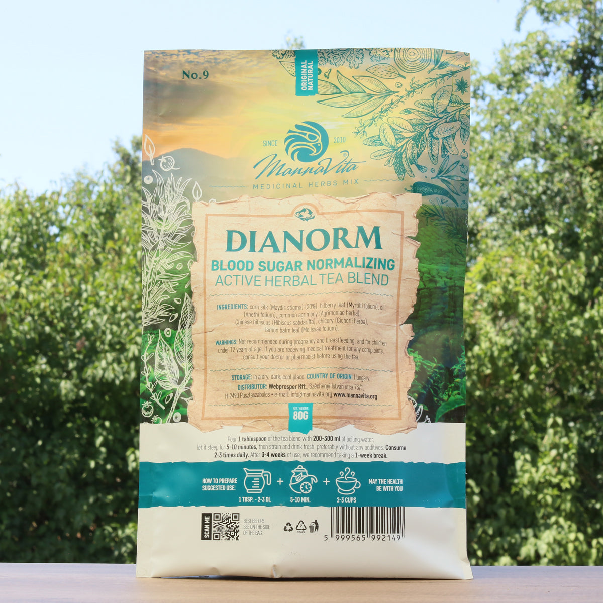 DIANORM Blood Sugar Normalizing active herbal tea blend • 80g