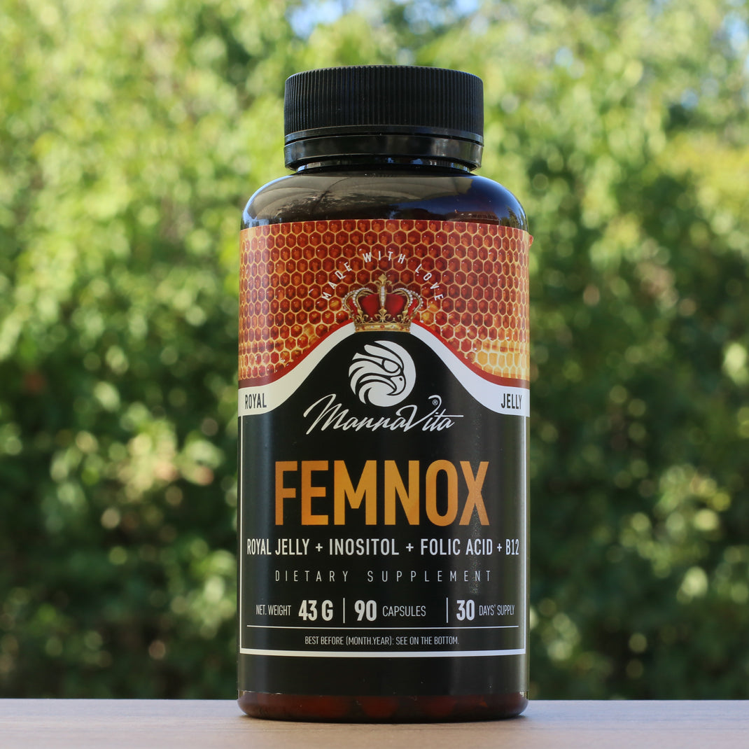 FEMNOX Royal Jelly + Inositol + Folic Acid + B12 complex • 90 capsules