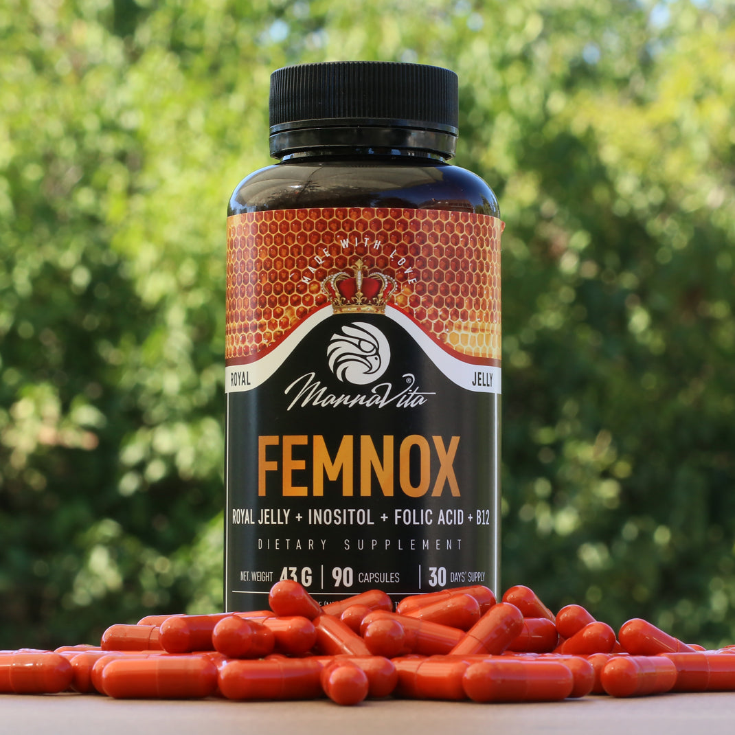FEMNOX Royal Jelly + Inositol + Folic Acid + B12 complex • 90 capsules