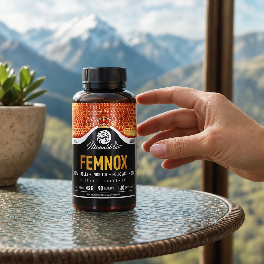 FEMNOX Royal Jelly + Inositol + Folic Acid + B12 complex • 90 capsules