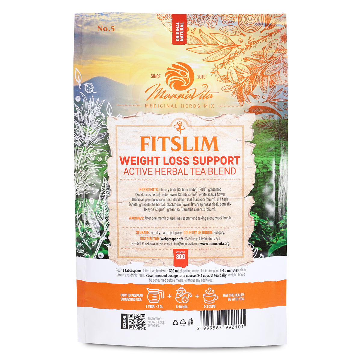 FITSLIM Weight loss Support active herbal tea blend • 80g