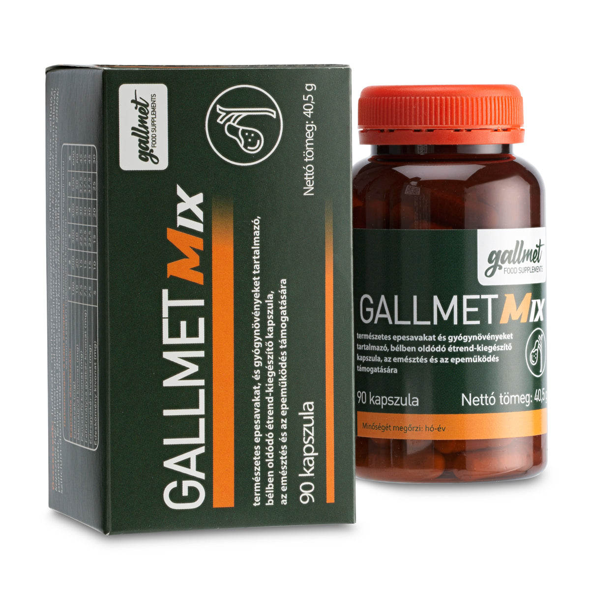 Gallmet Mix bile acid + herbal capsule • 90 pcs.