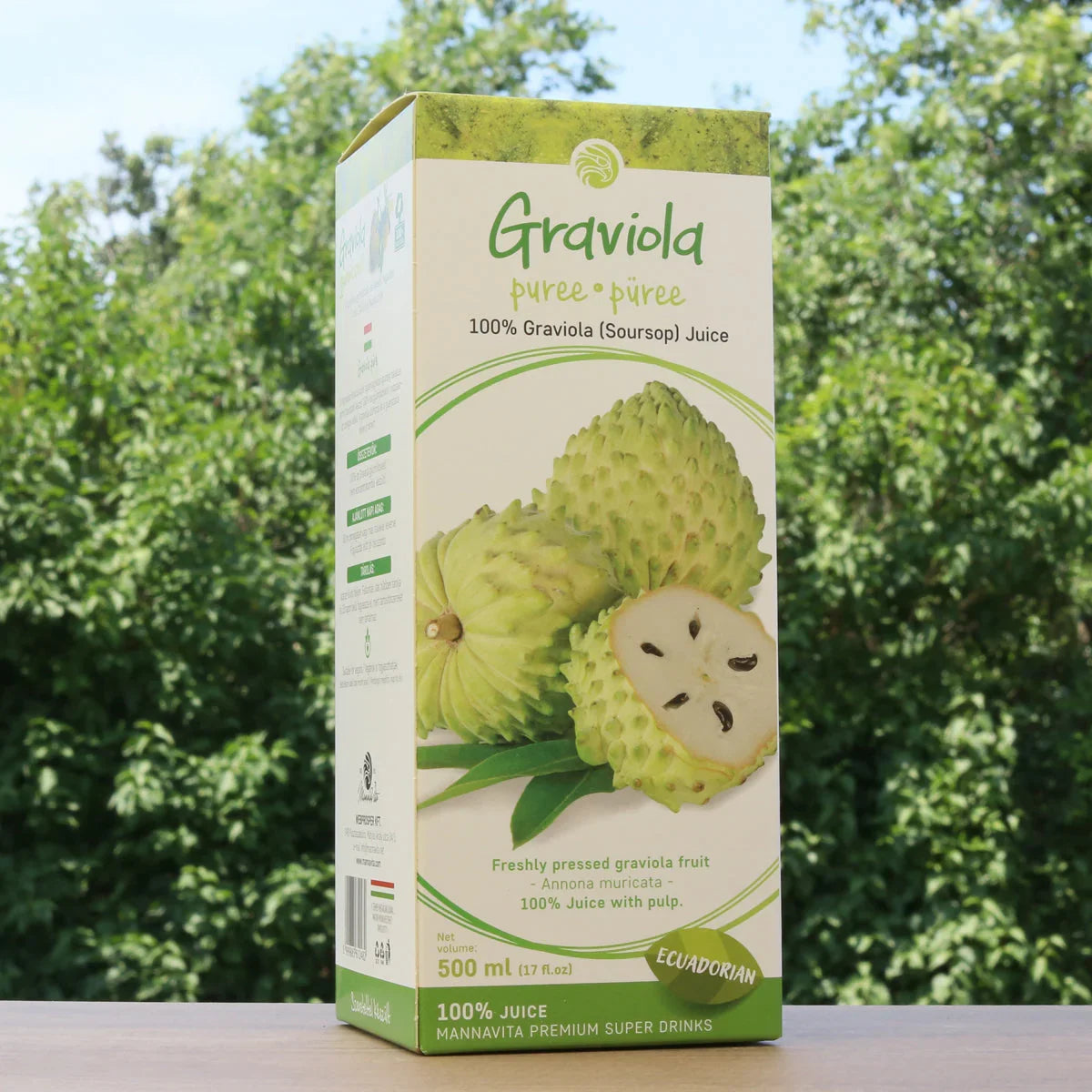 Mannavita Graviola 100% pure pressed purée • 500 ml - Mannavita