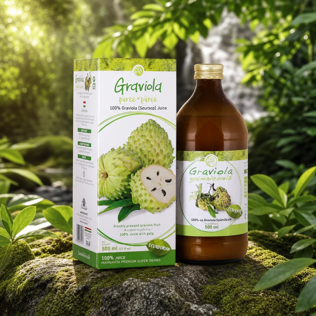Mannavita Graviola 100% pure pressed purée • 500 ml