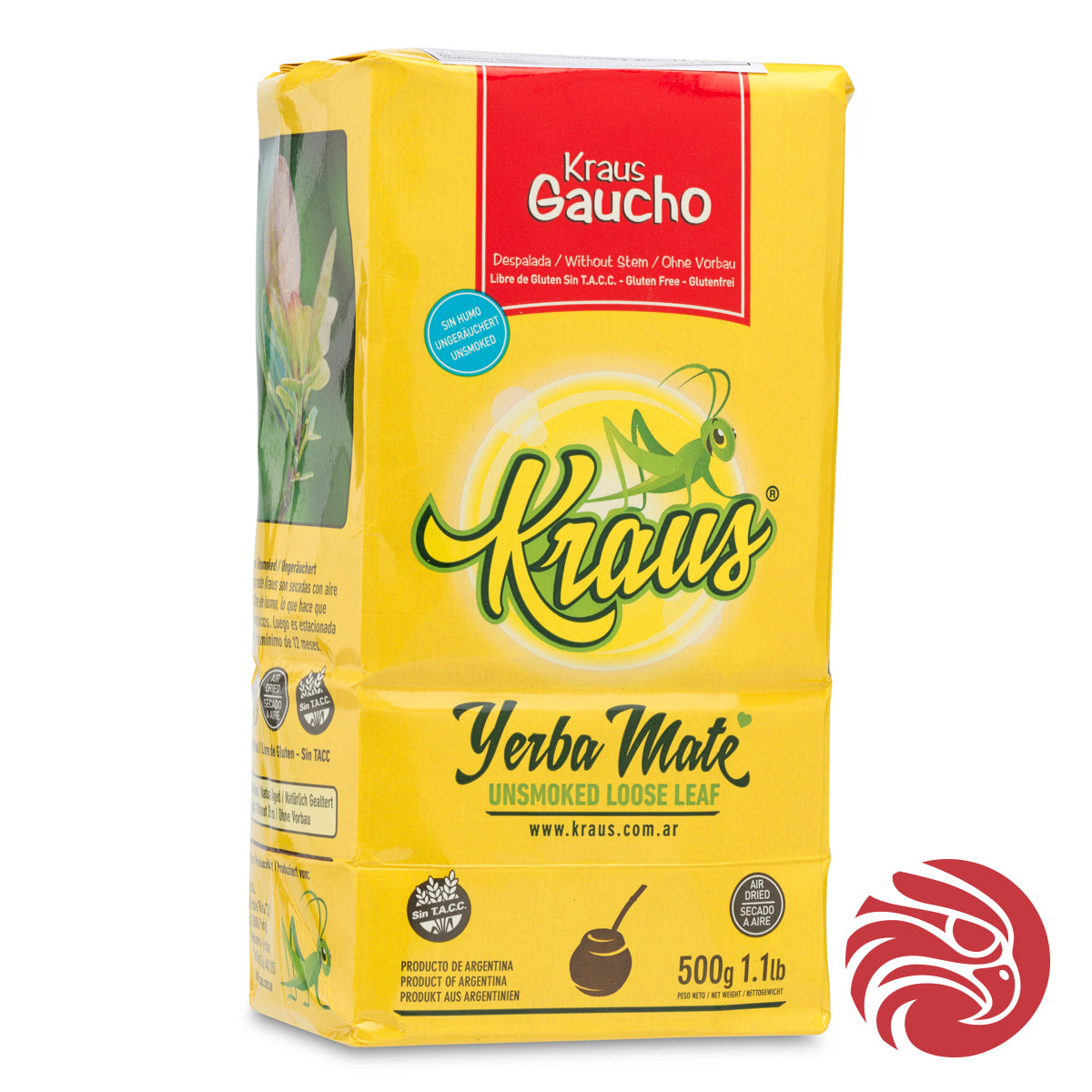 Kraus yerba mate • Gaucho, Sin palo - Without stems • 500 g