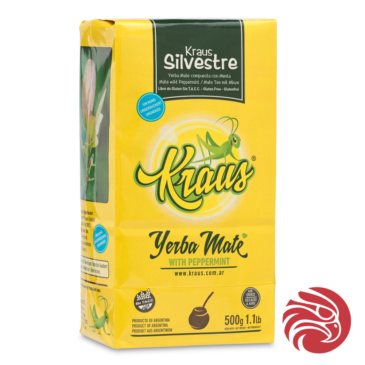 Kraus yerba mate tea • Silvestre, MINT • 500 g