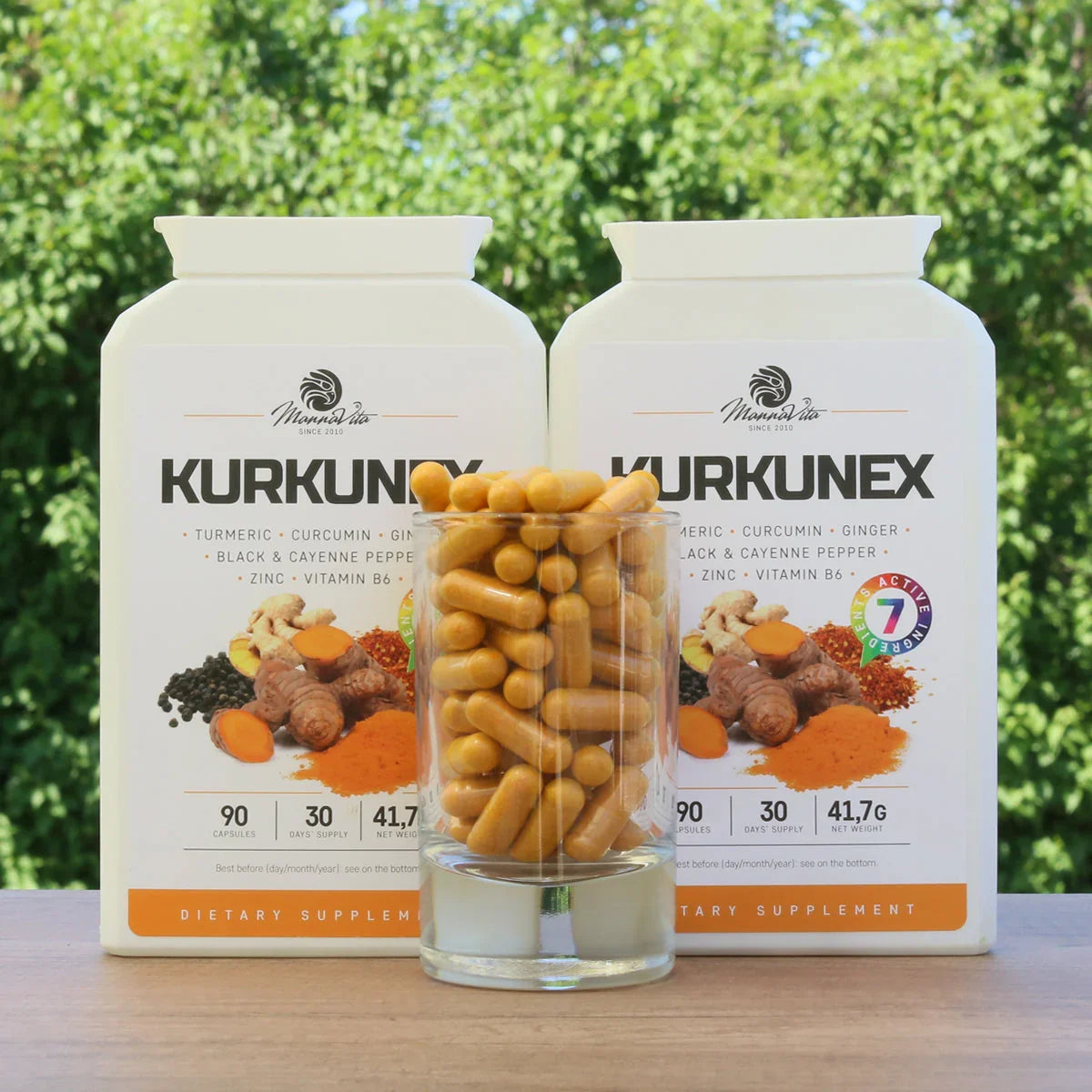 KURKUNEX turmeric extract complex • 90 capsules - Mannavita
