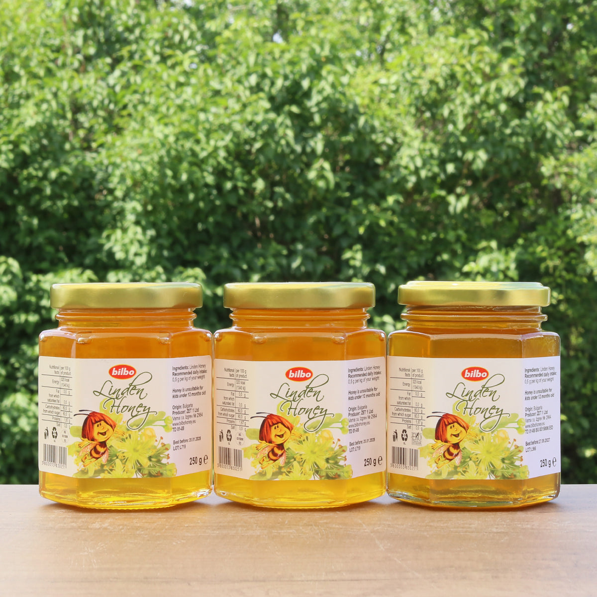 Bilbo raw Linden honey • 250 g