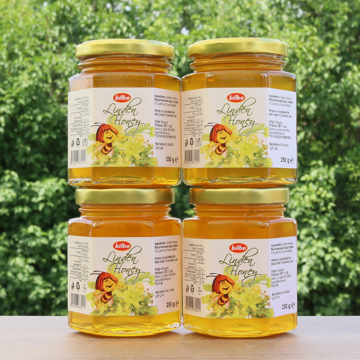 Bilbo raw Linden honey • 250 g