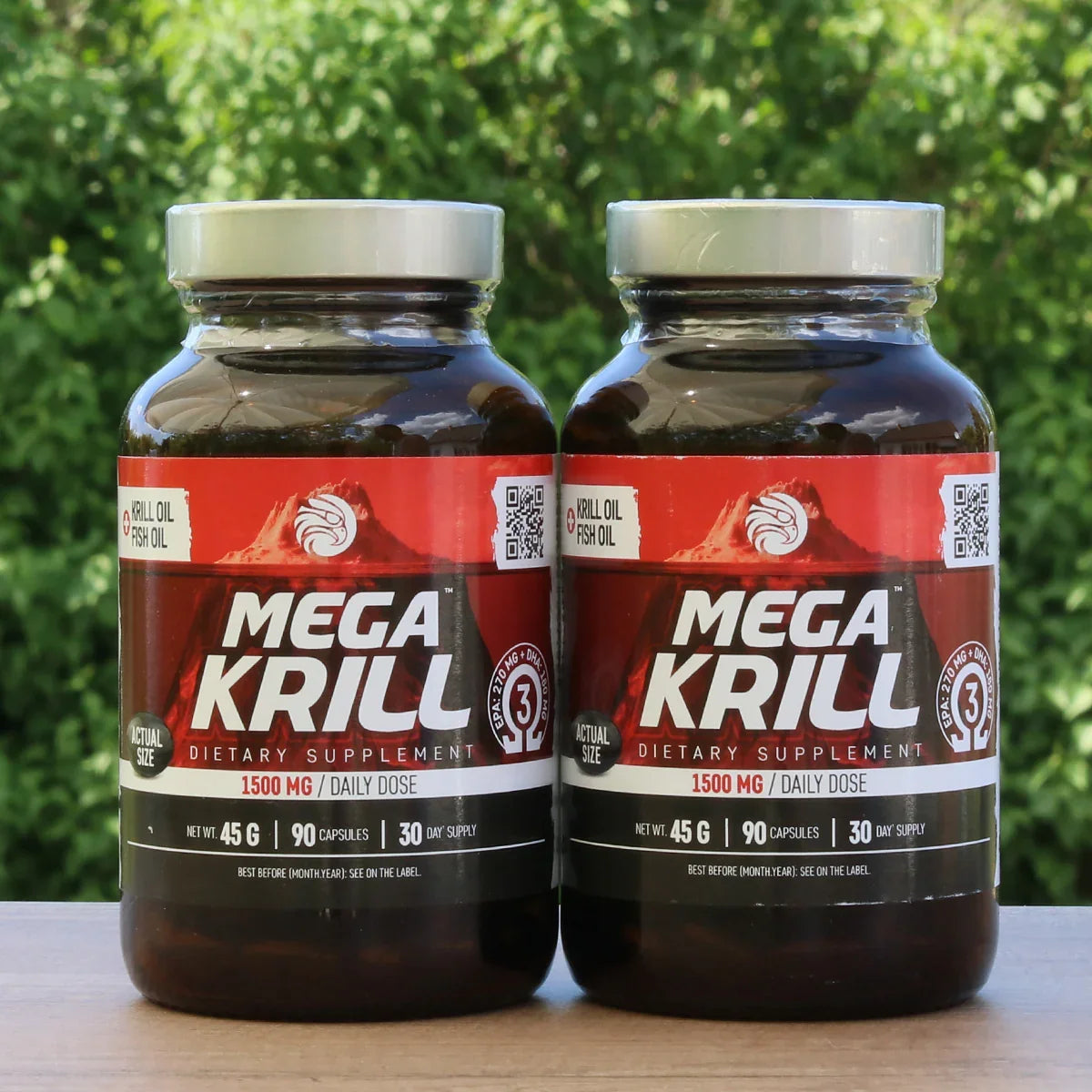 MegaKRILL 1500 mg krill oil + fish oil • 90 capsules - Mannavita