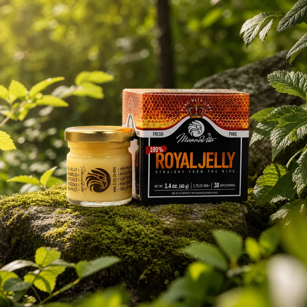 Mannavita fresh pure royal jelly • 2.2% 10-HDA • 40g