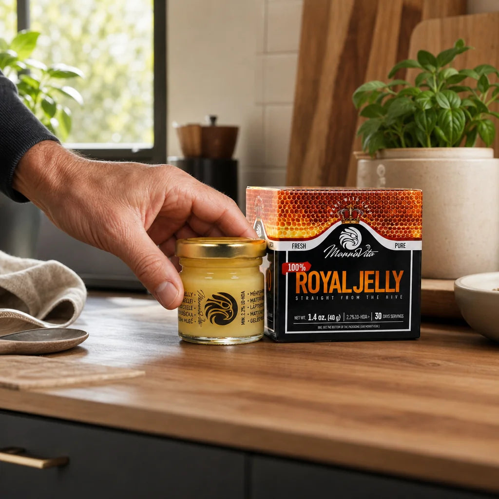 Mannavita fresh pure royal jelly • 2.2% 10-HDA • 40g