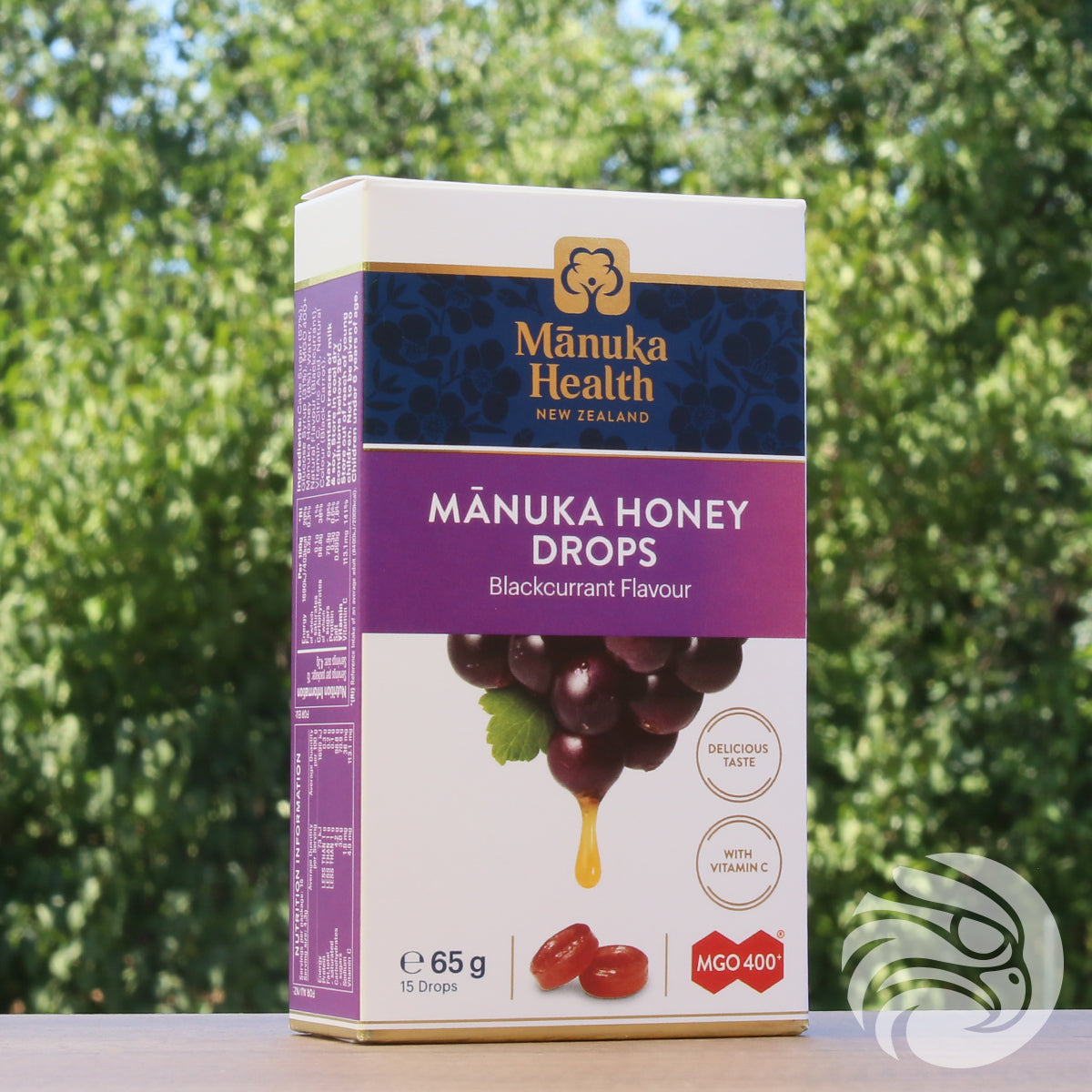 Manuka honey Lozenges with Blackcurrant • 15 pcs.