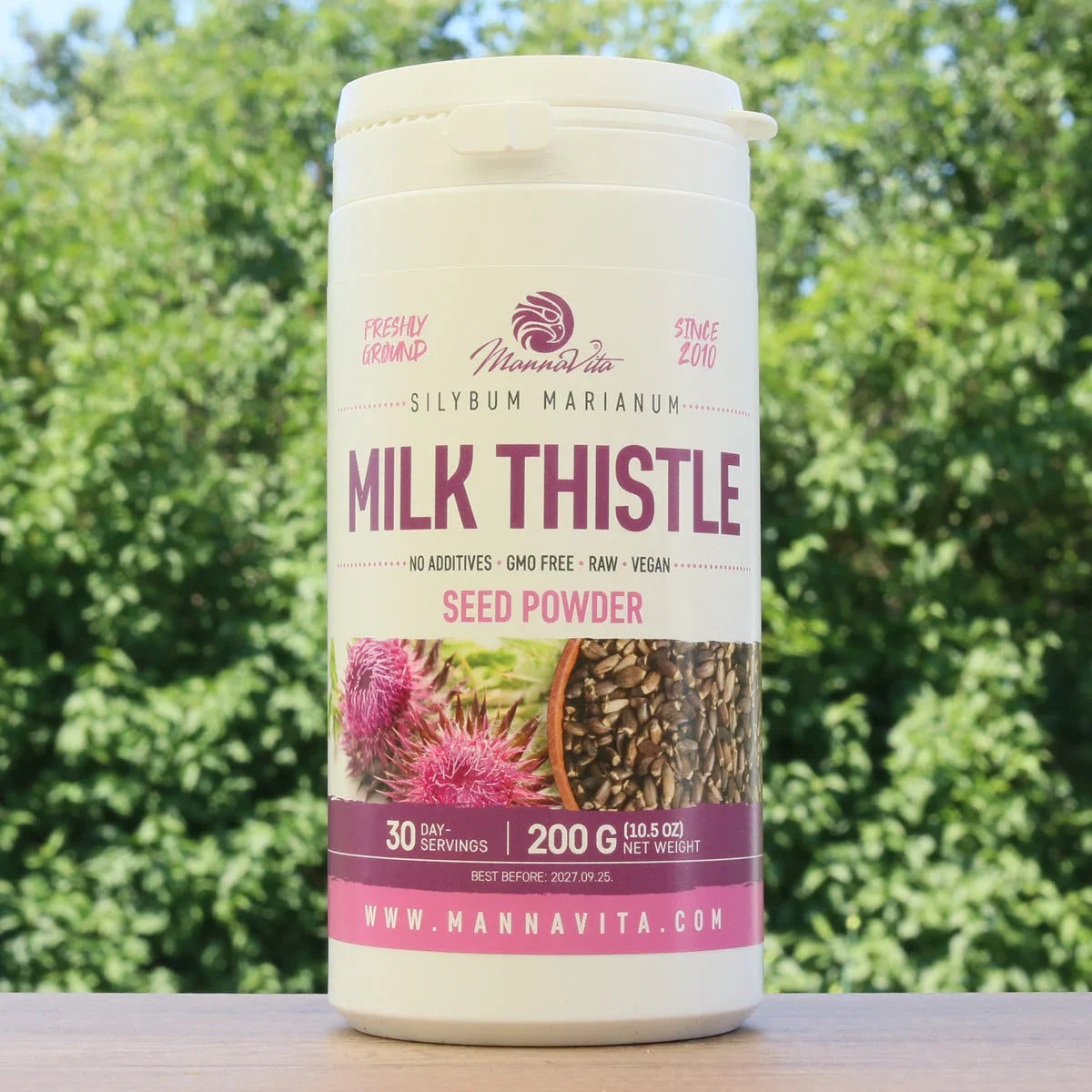 Mannavita Milk Thistle seed powder • 200 g - Mannavita