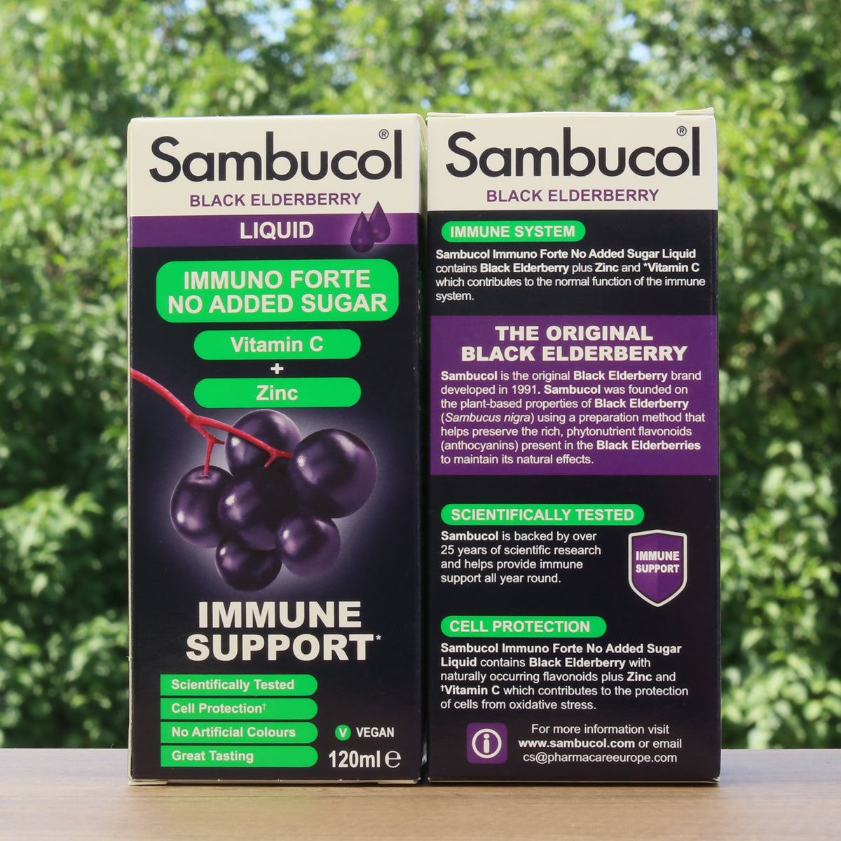 Sambucol black elderberry syrup, Sugar-free • 120 ml