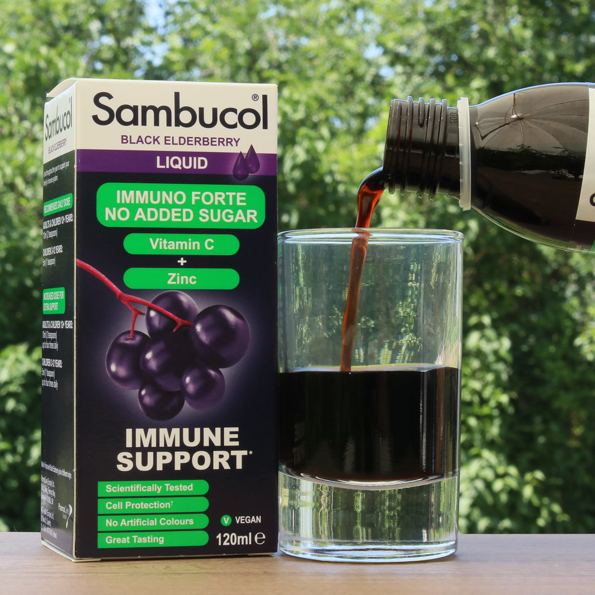 Sambucol black elderberry syrup, Sugar-free • 120 ml