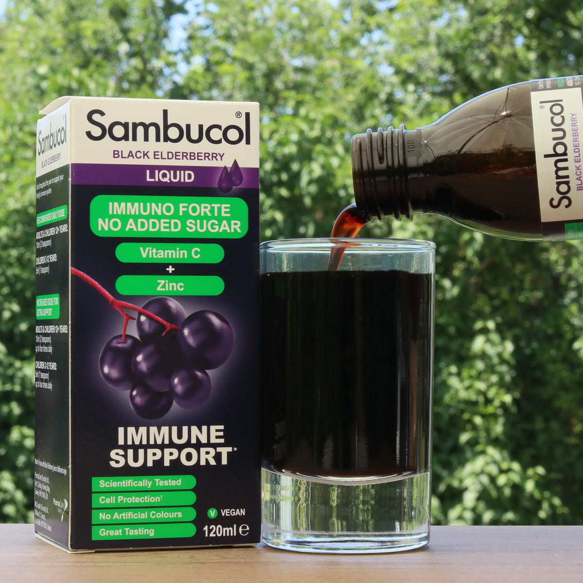 Sambucol black elderberry syrup, Sugar-free • 120 ml