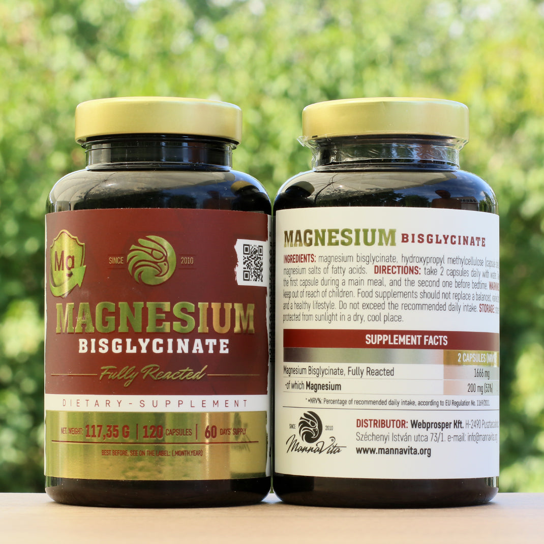 Mannavita MAGNESIUM Bisglycinate fully reacted • 120 pcs