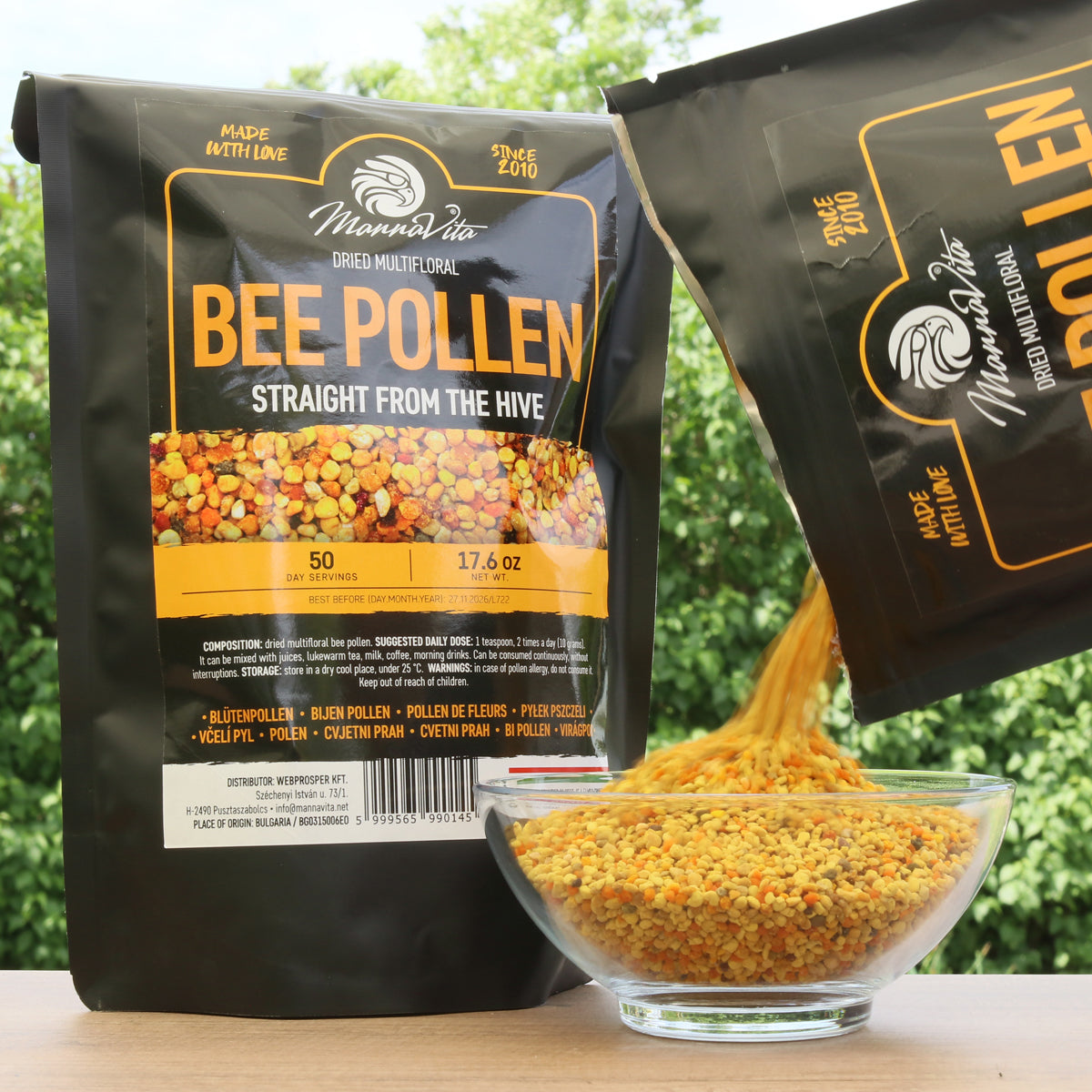 Mannavita dried Multifloral Bee pollen • 500 g