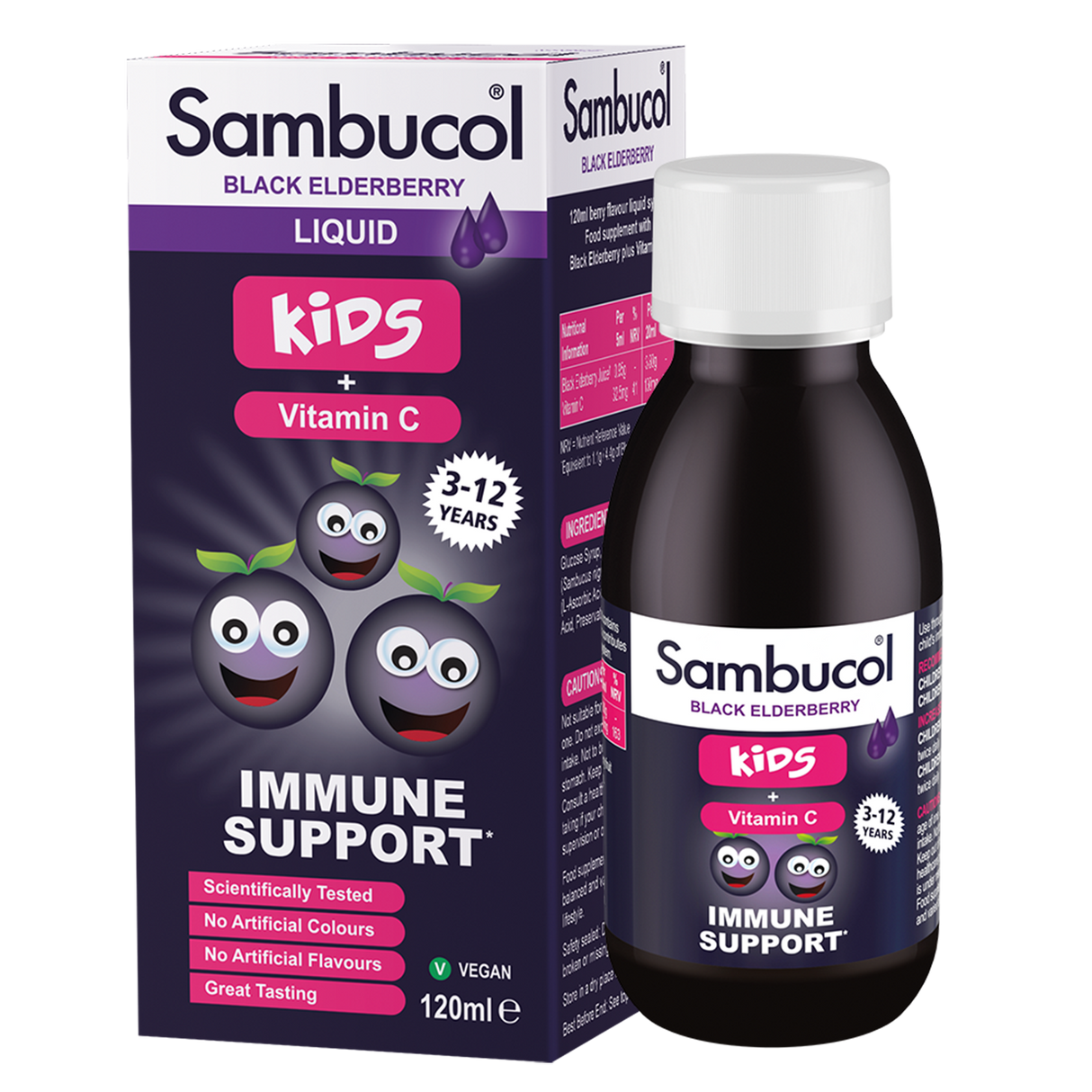 Sambucol black elderberry syrup, Children • 120 ml
