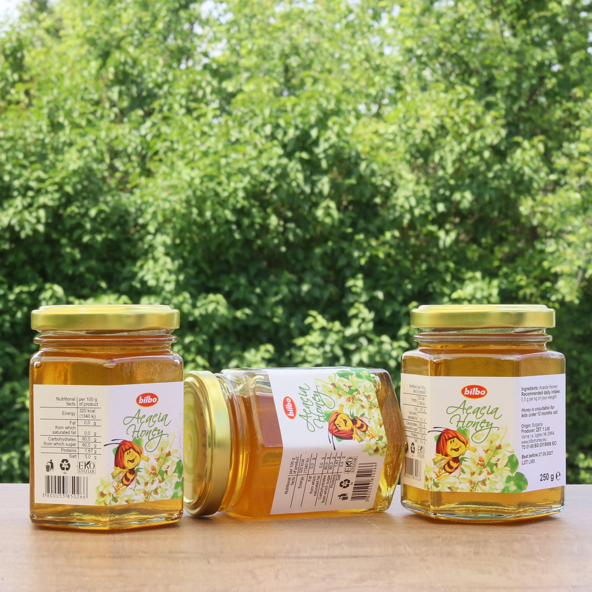 Bilbo raw Acacia honey • 250 g