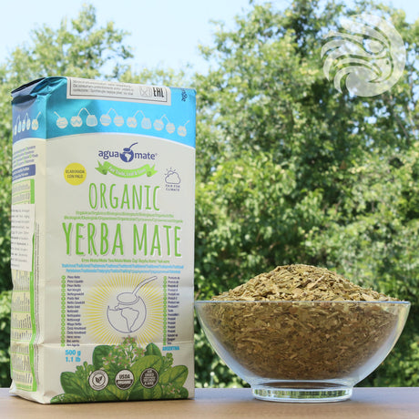 Aguamate Organic yerba mate • Elaborada con palo • 500 g
