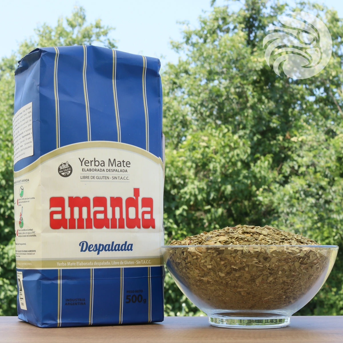 Amanda yerba mate tea • Without stems - Sin palo • 500 g