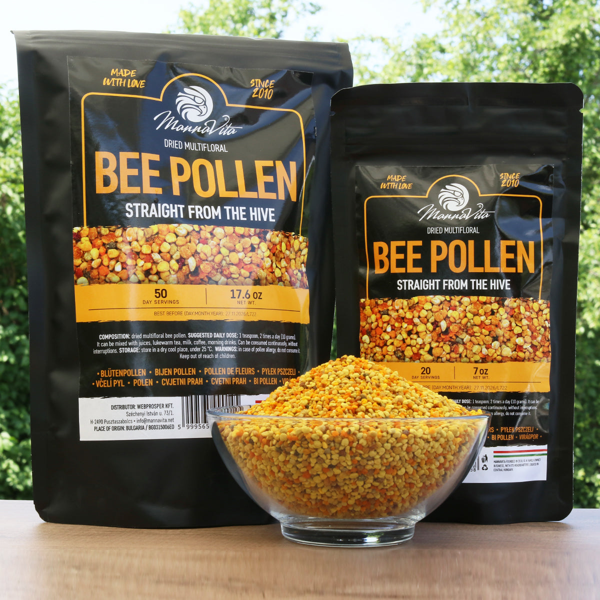Mannavita dried Multifloral Bee pollen • 200 g