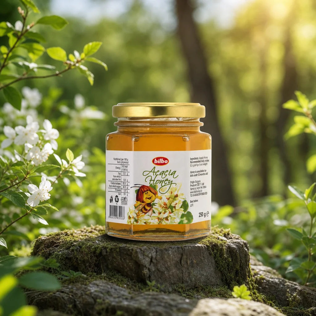 Bilbo raw Cocoa honey • 250 g