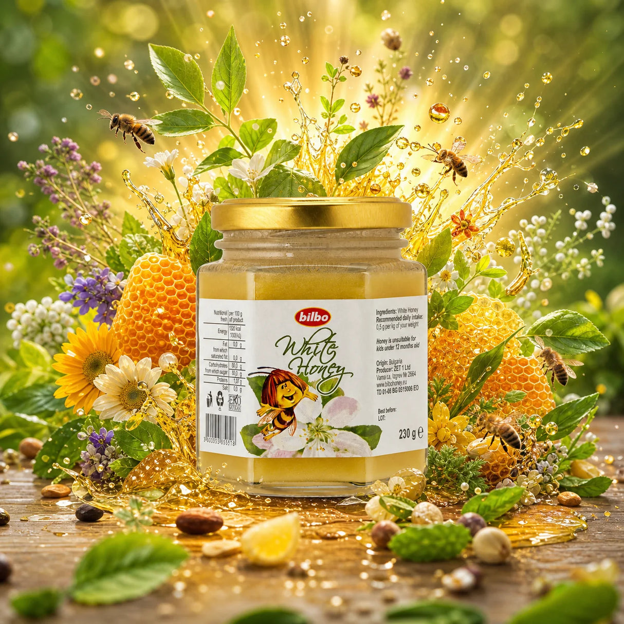 Bilbo raw Linden honey • 250 g