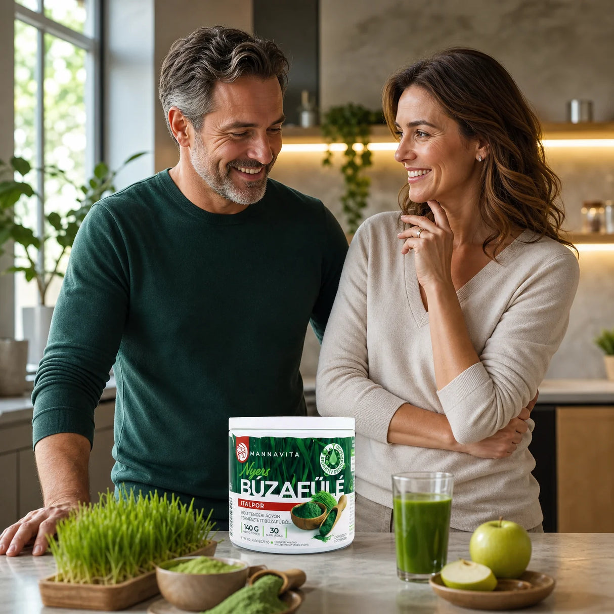 Mannavita raw wheatgrass juice powder • gluten-free • 140g