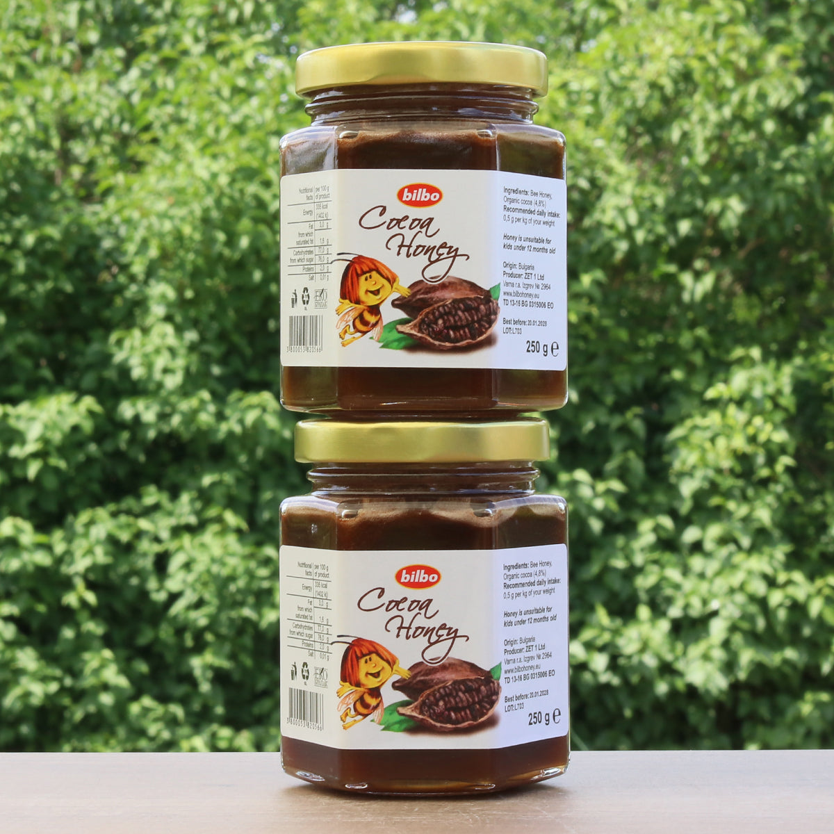 Bilbo raw Cocoa honey • 250 g