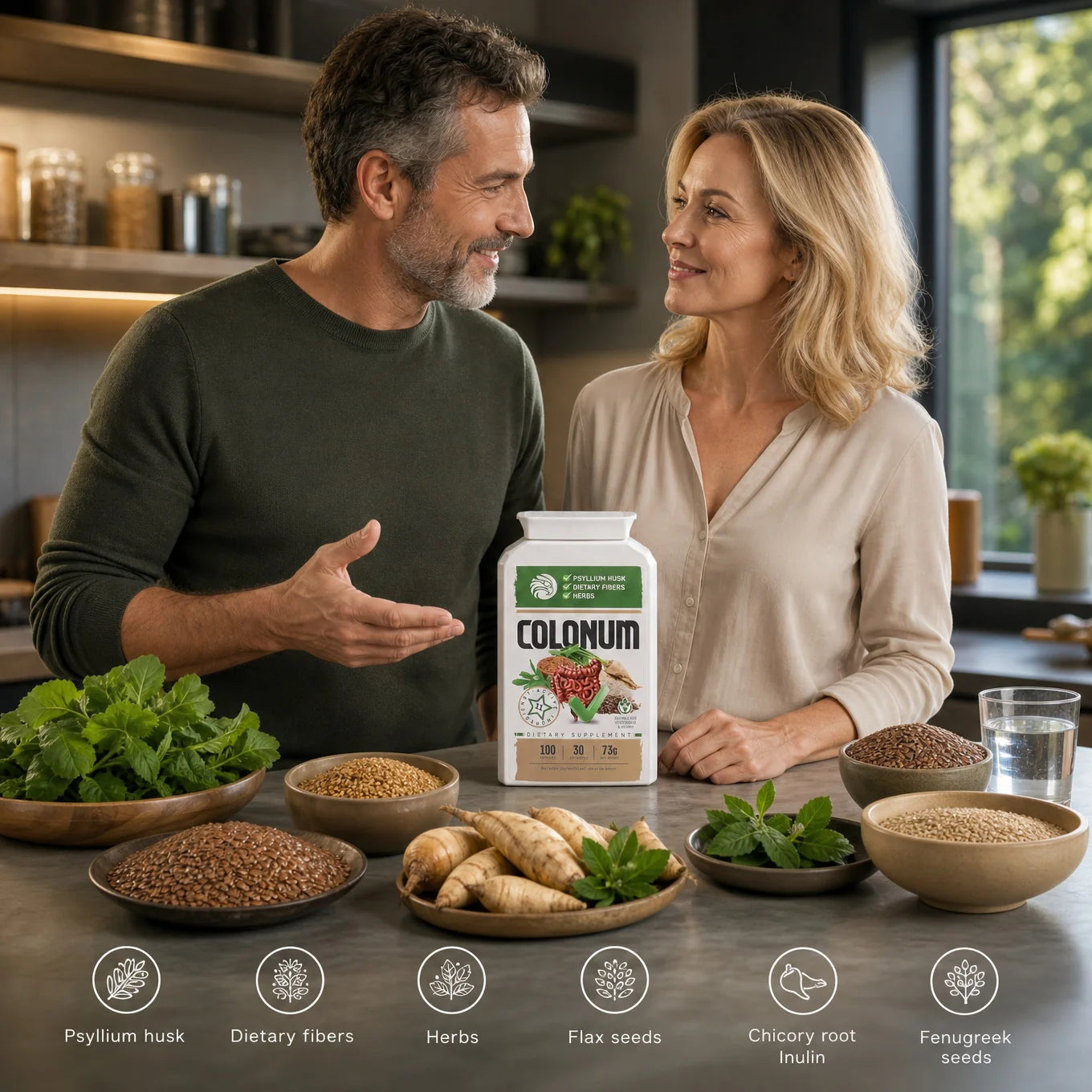 COLONUM colon cleansing & gut restore capsules • 100 capsules
