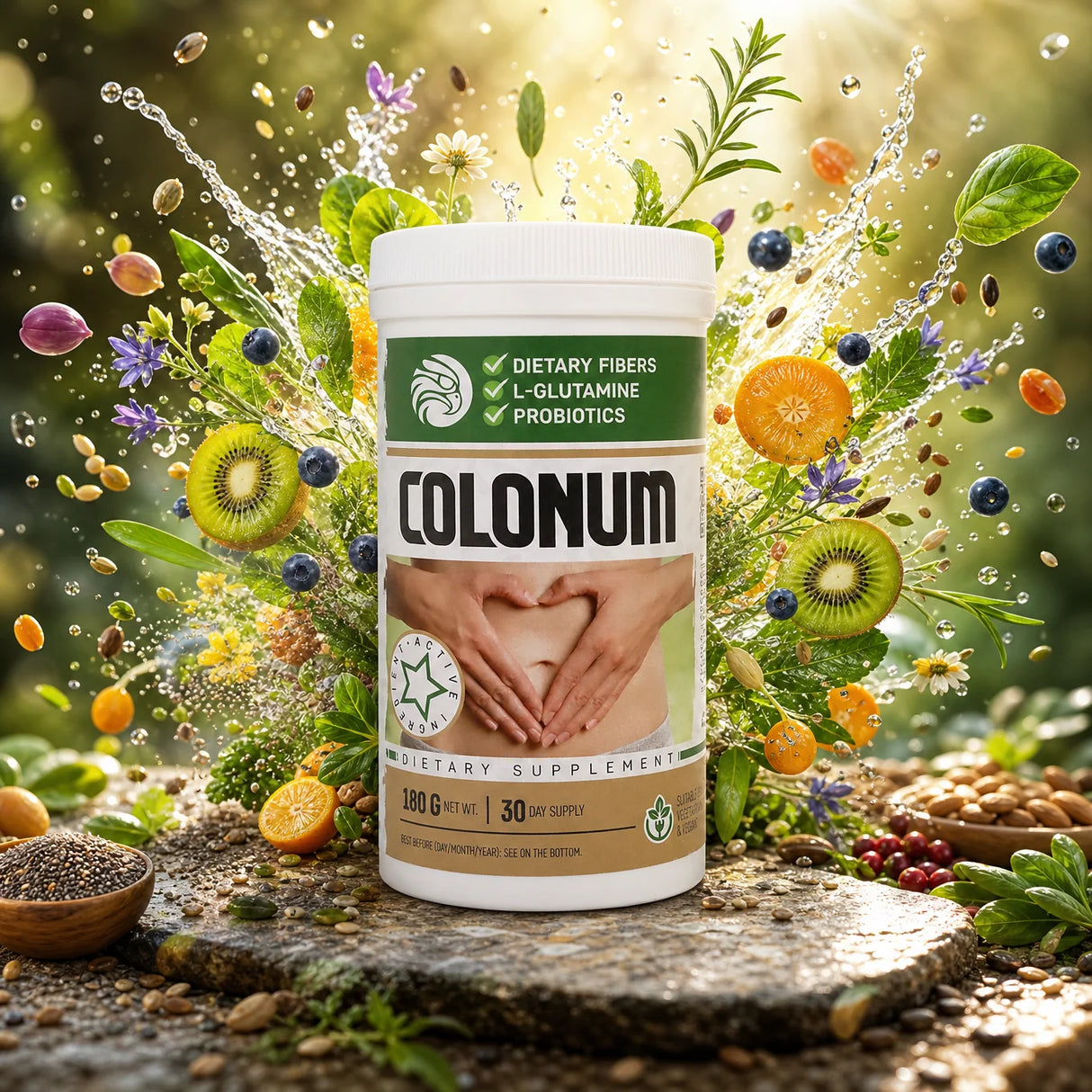 COLONUM colon cleanse & gut restore powder • 180g