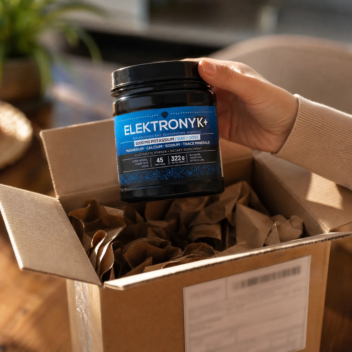 ElektronyK+ electrolyte powder with 1000 mg potassium • 322g