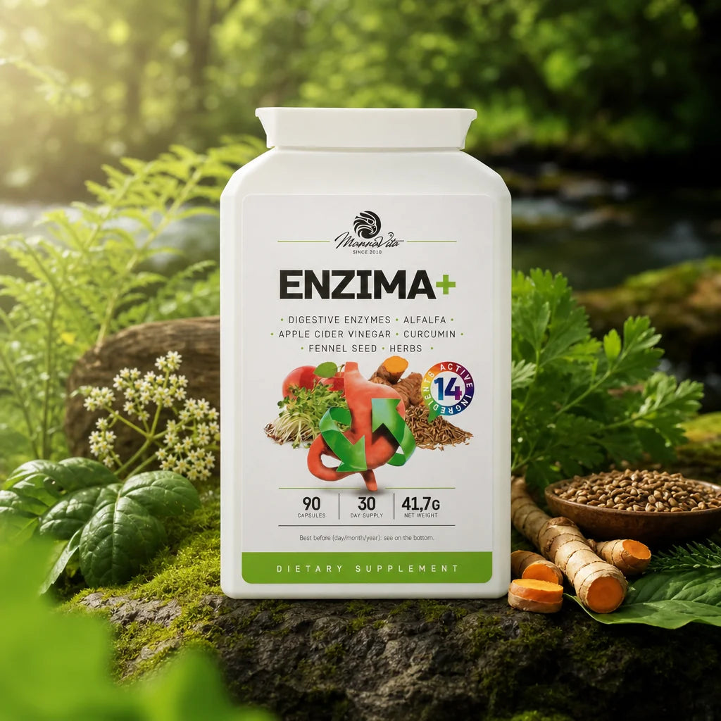 ENZIMA+ digestive enzymes complex with Betain HCL • 90 capsules