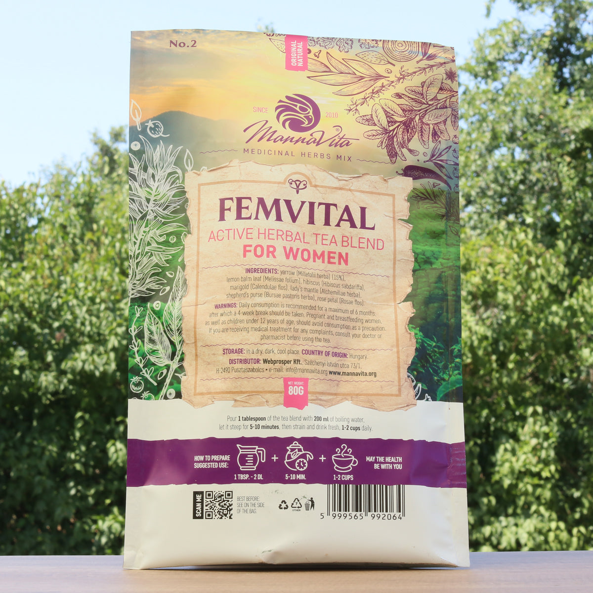 FEMVITAL active herbal tea blend for Women • 80g
