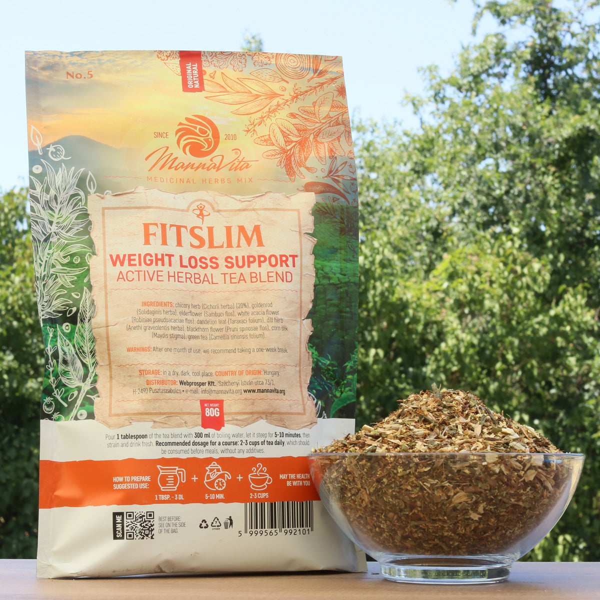 FITSLIM Weight loss Support active herbal tea blend • 80g