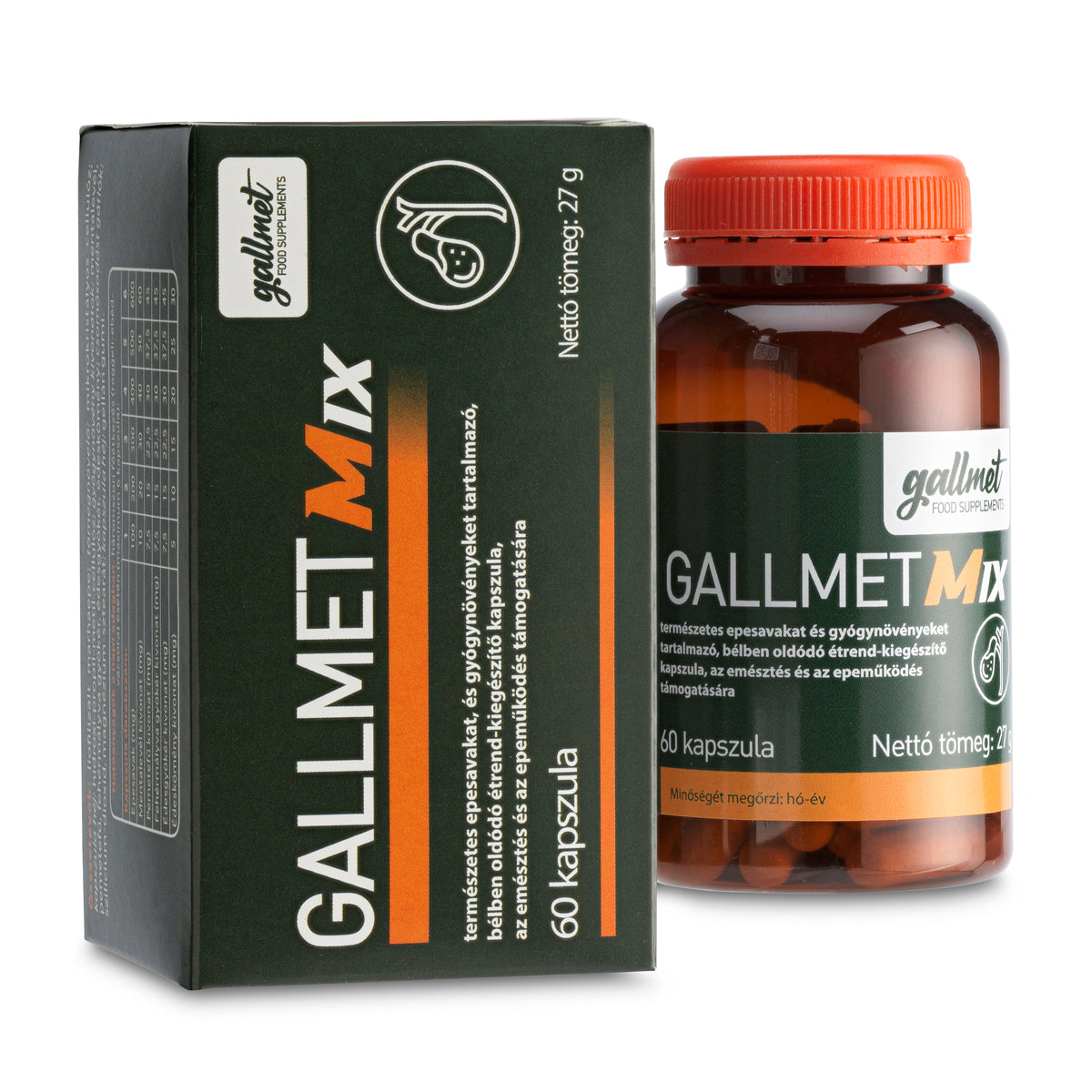 Gallmet Mix bile acid + herbal capsule • 60 pcs.