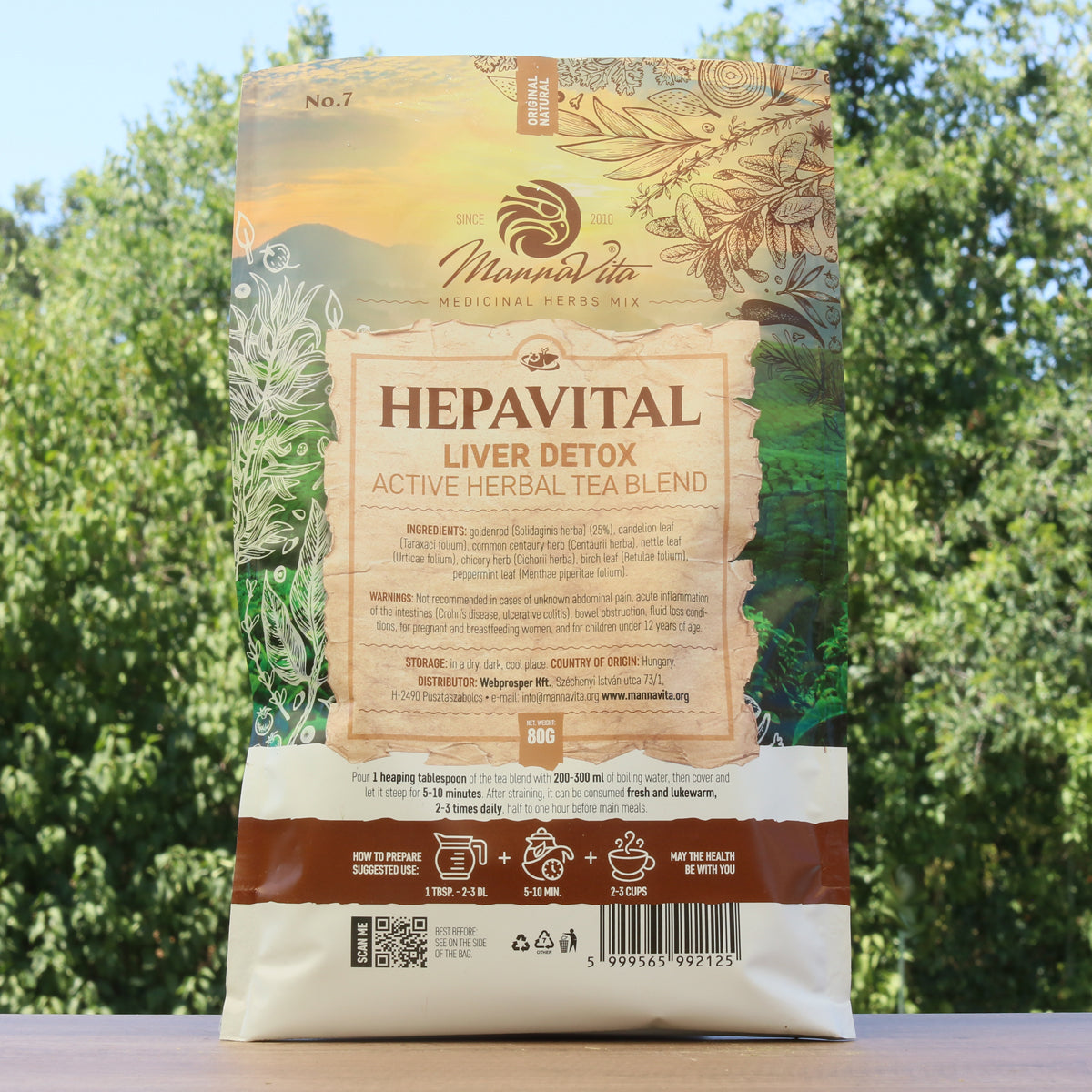 HEPAVITAL Liver Detox active herbal tea blend • 80g