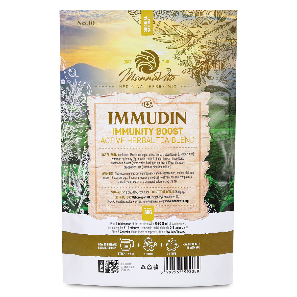 IMMUDIN Immune-boosting active herbal tea blend • 80g