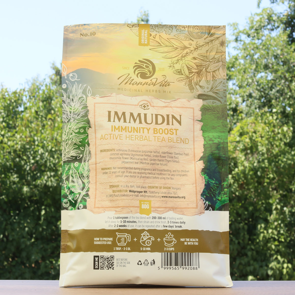 IMMUDIN Immune-boosting active herbal tea blend • 80g